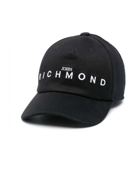 Czarna czapka z daszkiem John Richmond