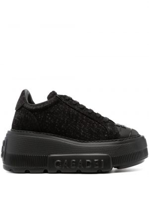 Sneakersy na platformie Casadei czarne