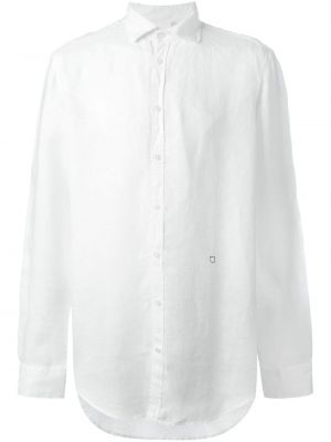 Риза с копчета Massimo Alba бяло