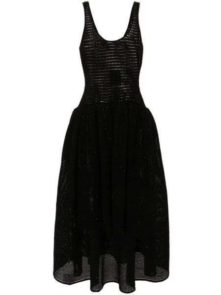 Φόρεμα με τιράντες Self-portrait μαύρο