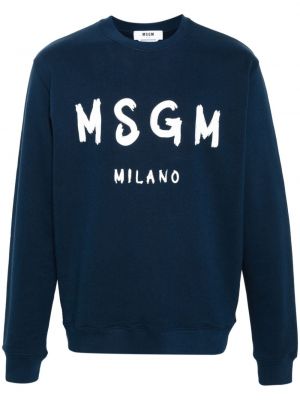 Raštuotas džemperis Msgm mėlyna