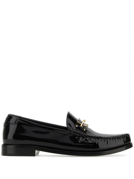 Læder loafers Saint Laurent sort