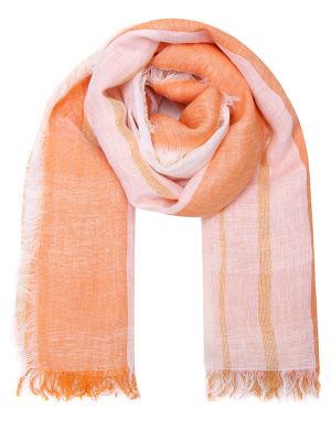 Оранжевый шарф в полоску Le Tricot Perugia