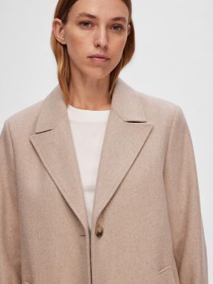 Cappotto Selected Femme beige