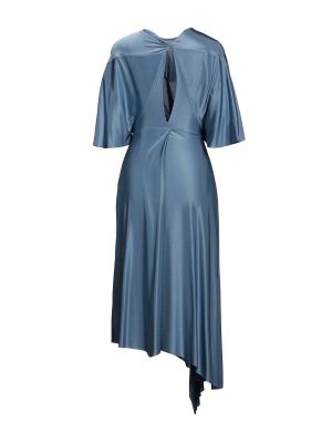 Платье миди Victoria Beckham синее