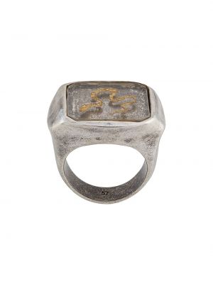 Srebrny pierścionek w wężowy wzór Goossens