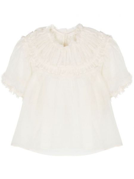 Вълнена блуза Ulla Johnson бяло