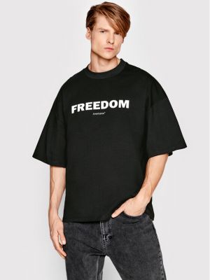 Oversized tričko Americanos černé