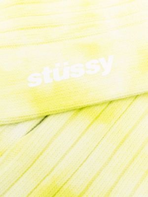 Chaussettes tie dye Stüssy jaune