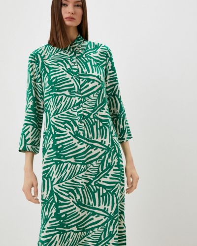 Платье-рубашка Ruxara зеленое