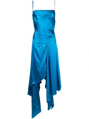 Sukienka midi asymetryczna Feben niebieska