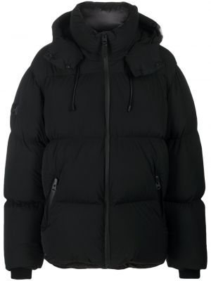 Prošivena pernata jakna s kapuljačom Mackage crna