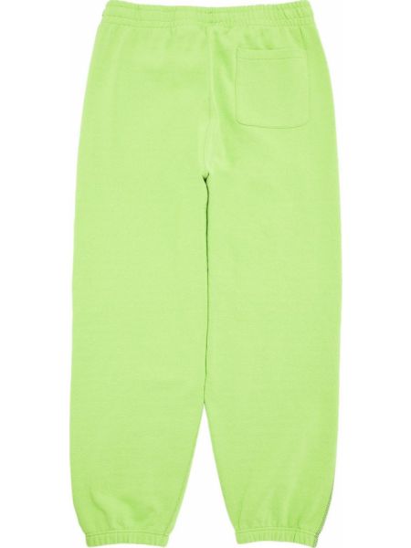 Жаккардовые спортивные штаны в полоску Supreme зеленые