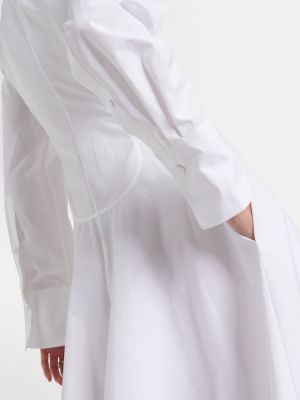 Bavlnené dlouhé šaty Valentino biela