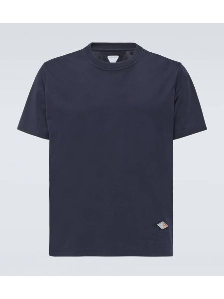 Jersey bomull t-shirt Bottega Veneta blå