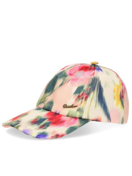 Gėlėtas kepurė su snapeliu Borsalino rožinė