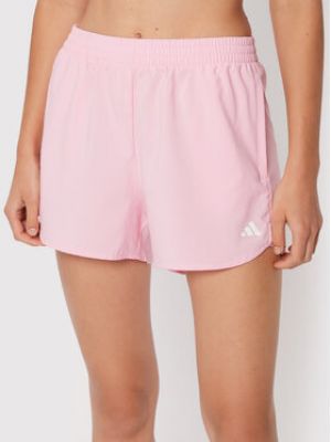 Shorts de sport large Adidas rose