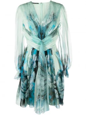 Φόρεμα από σιφόν με σχέδιο Alberta Ferretti