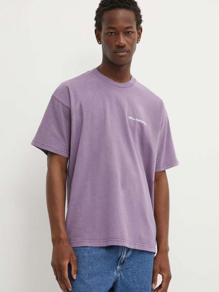 Bombažna majica Billabong vijolična