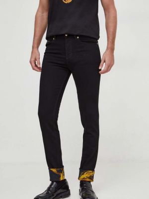 Czarne proste jeansy Versace Jeans Couture
