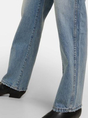Distressed high waist jeans Khaite blau