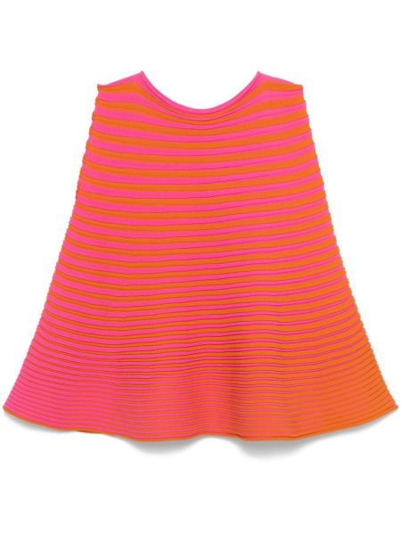 Laskostettu toppi Pleats Please Issey Miyake pinkki