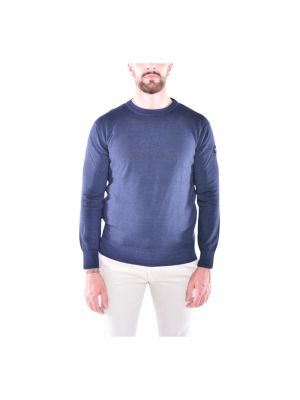 Sweter z wełny merino Paul & Shark niebieski
