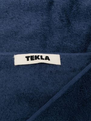 Peignoir en coton Tekla bleu