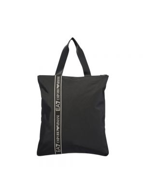 Shopper handtasche mit taschen Emporio Armani Ea7 schwarz