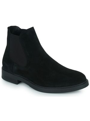 Semišové chelsea boots Selected černé