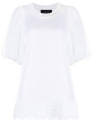 Camiseta con perlas Simone Rocha blanco