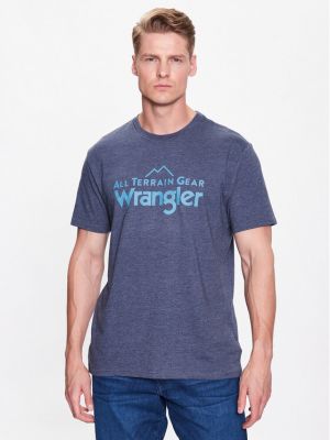 T-shirt Wrangler bleu