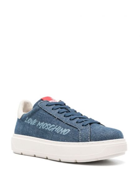 Chunky sneaker Love Moschino blau