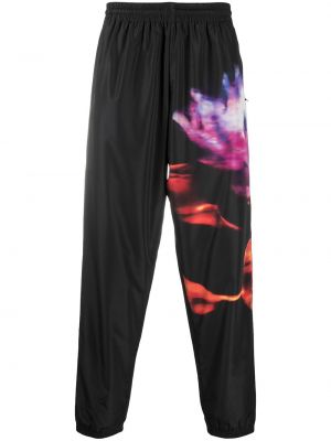 Pantalones de chándal de flores con estampado Marcelo Burlon County Of Milan negro