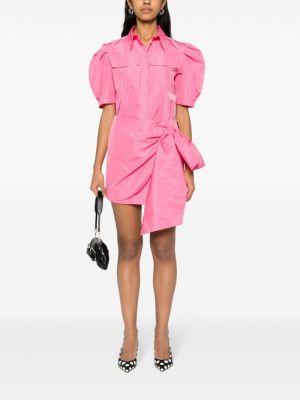 Mini sukně s mašlí Msgm růžové