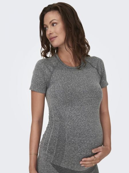 T-shirt Only Maternity gris
