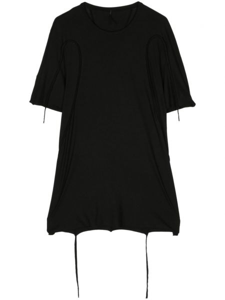 Βαμβακερή μπλούζα Masnada μαύρο
