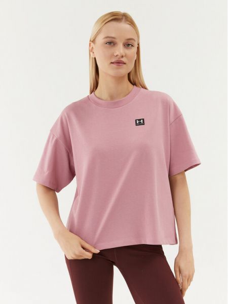 Relaxed oversize топ Under Armour розово