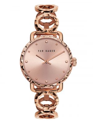 Женские часы Victoriaa с браслетом из нержавеющей стали цвета золота, 34 мм Ted Baker розового