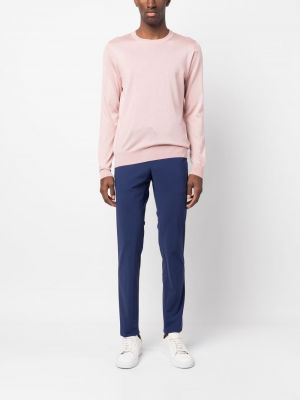 Pull col rond Fedeli rose
