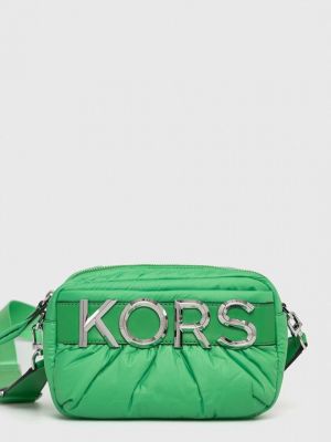 Кожаная мини сумочка Michael Michael Kors зеленая