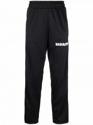 Ριγέ παντελόνι με ίσιο πόδι Barrow μαύρο