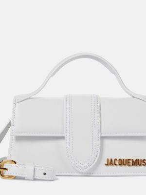 Кожаная сумка через плечо Jacquemus белая