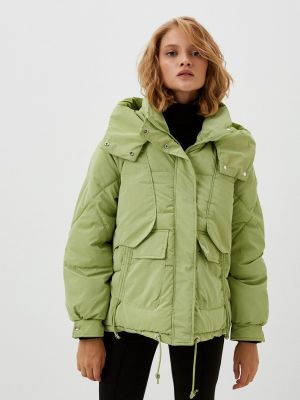 Утепленная демисезонная куртка Moki зеленая