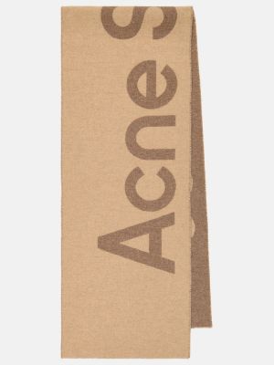 Sciarpa di lana Acne Studios marrone