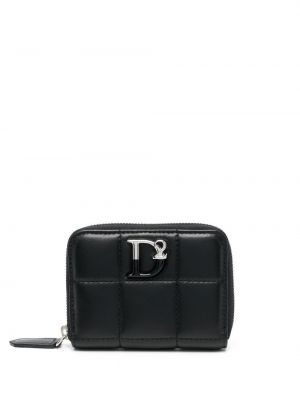 Peňaženka na zips Dsquared2 čierna
