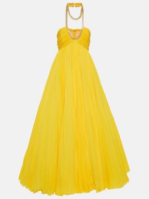 Hodvábne dlouhé šaty Giambattista Valli žltá