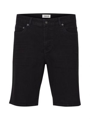 Priliehavé džínsové šortky !solid čierna