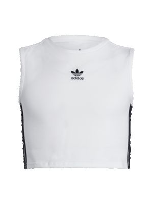 Haut en coton en jersey Adidas blanc