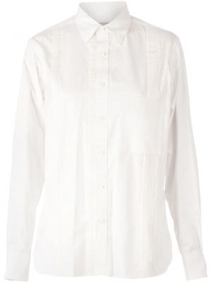 Camicia pieghettata Salvy bianco